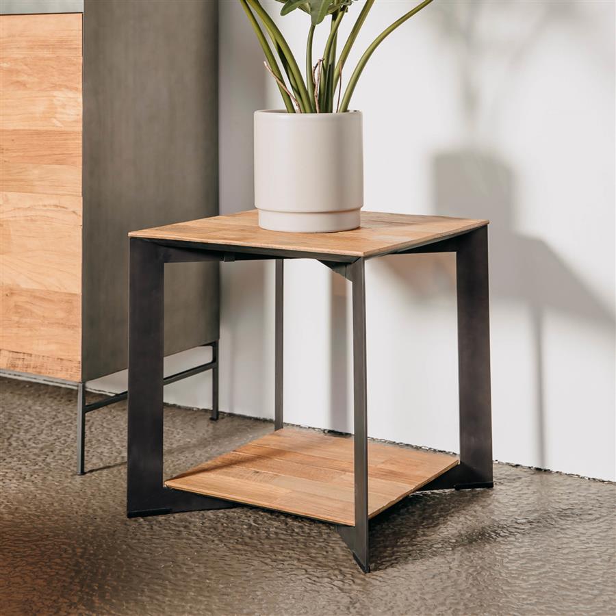 Bijzettafel – Pandora – Bruin – 50 x 50 x 50 cm – Tower Living
