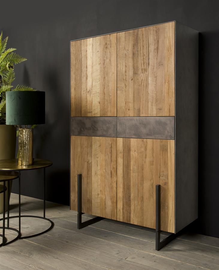 Opbergkast – Ora – Bruin – 112 x 182 cm – Tower Living