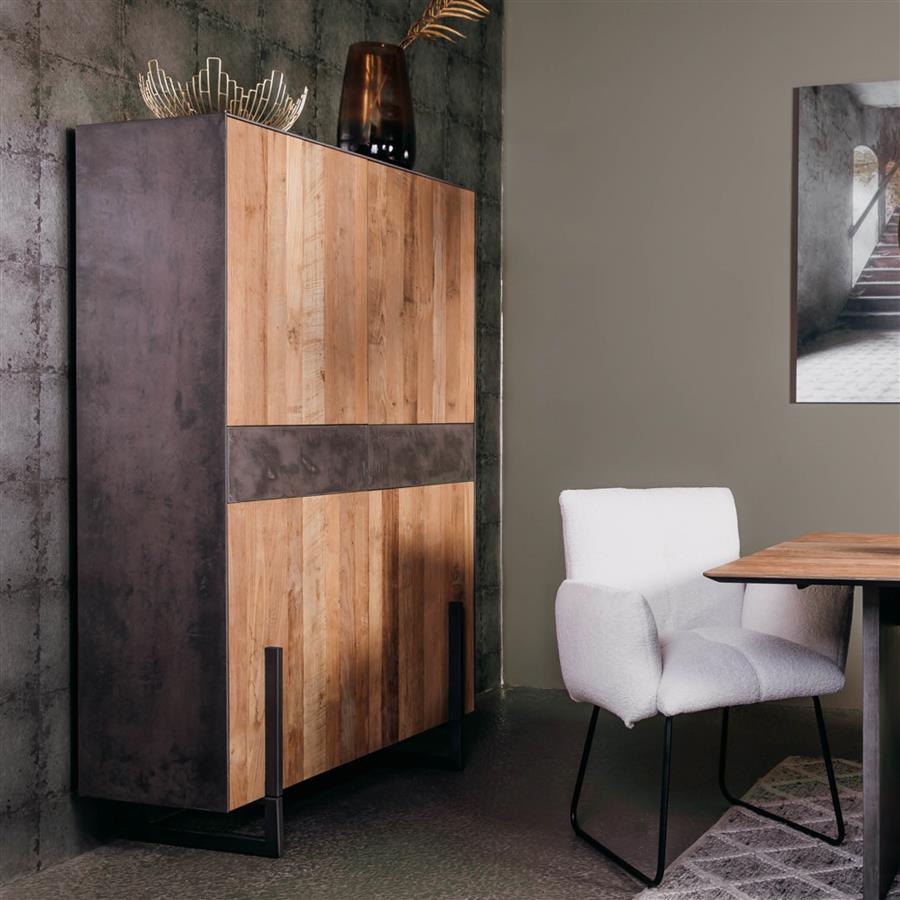 Opbergkast – Ora – Bruin – 112 x 182 cm – Tower Living