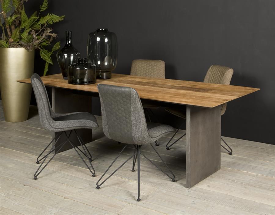 Eetkamertafel – Ora – Bruin – 220 x 100 x 76 cm – Tower Living