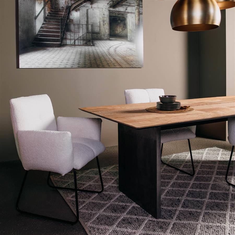 Eetkamertafel – Ora – Bruin – 240 x 100 x 76 cm – Tower Living