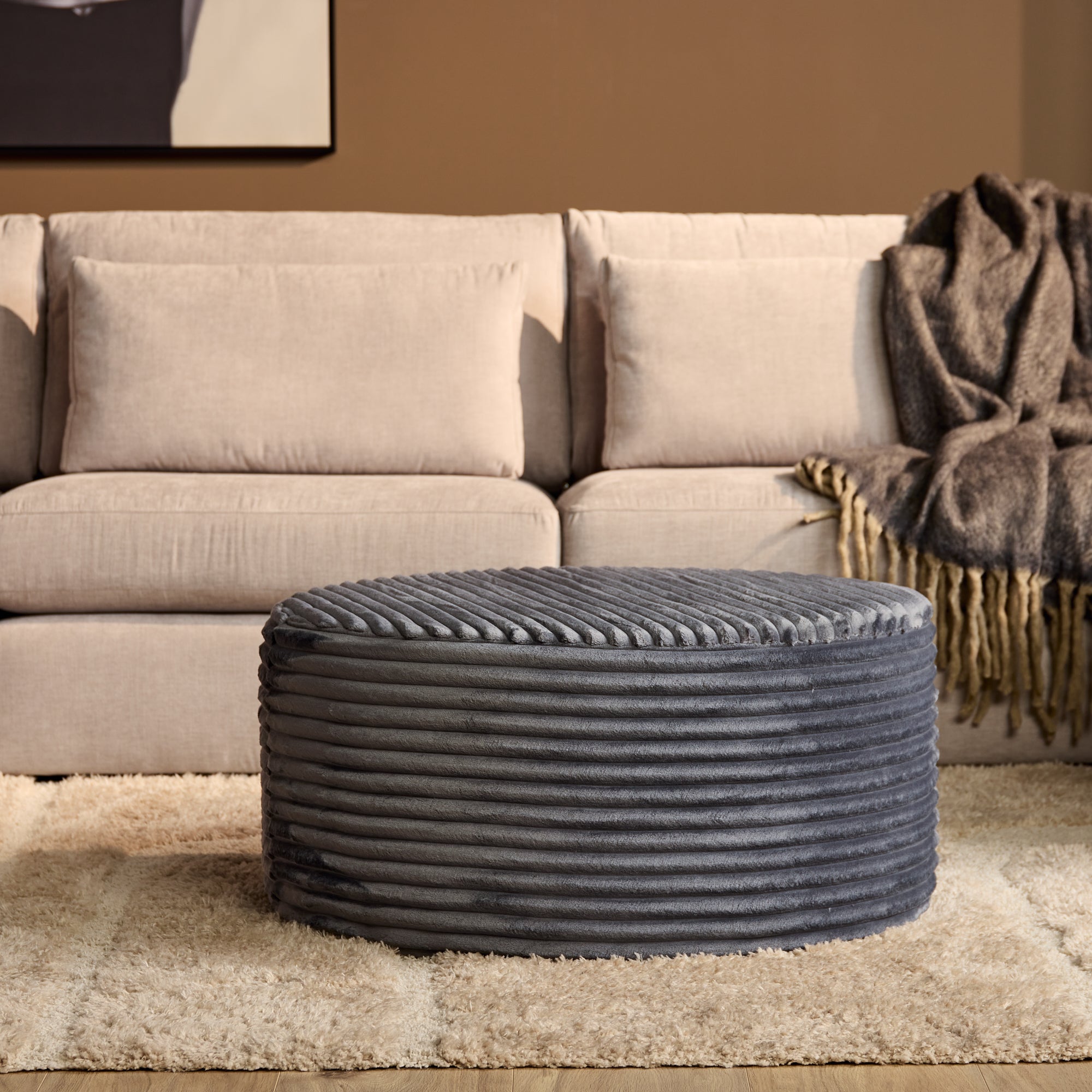 Ronde Hocker Antraciet 80 | Tilia 85