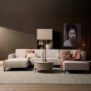 MySofa Floris U-Bank Velvet Beige��