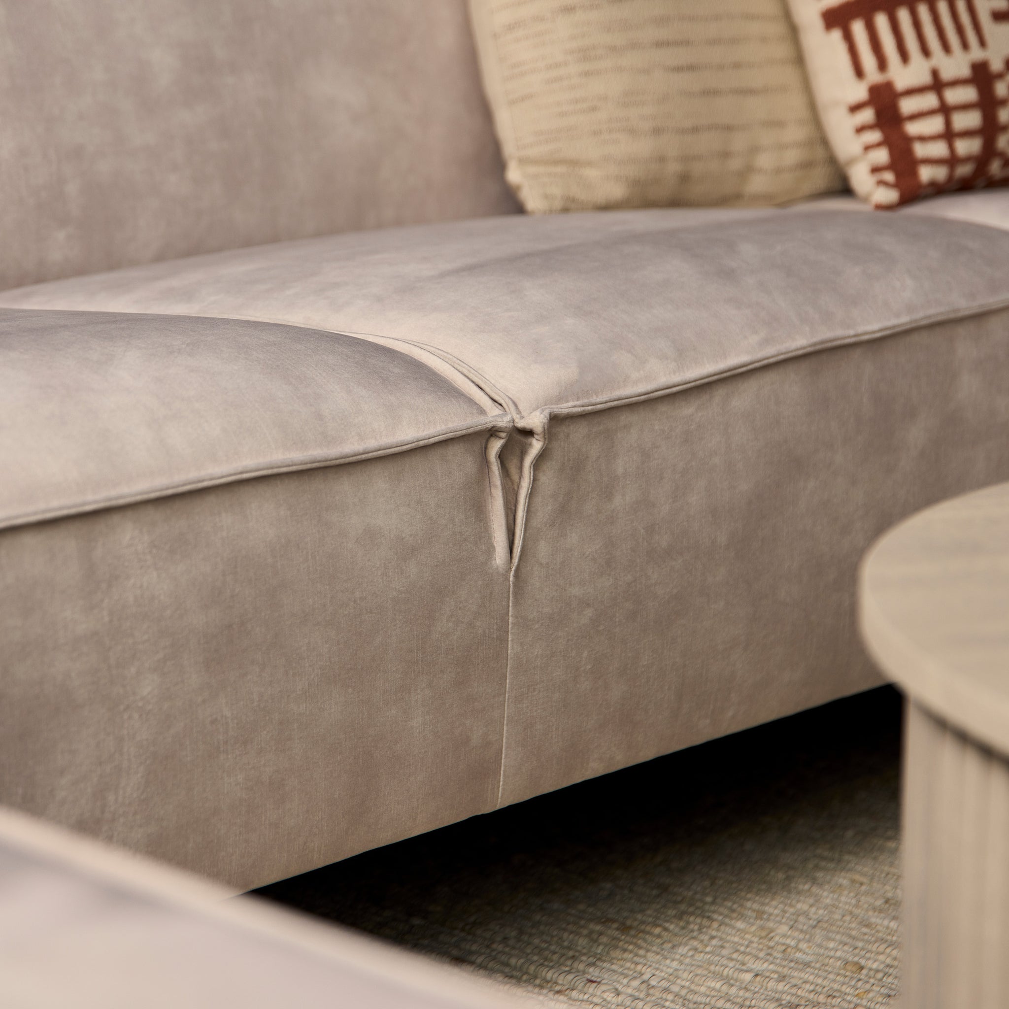 MySofa Floris U-Bank Velvet Beige��