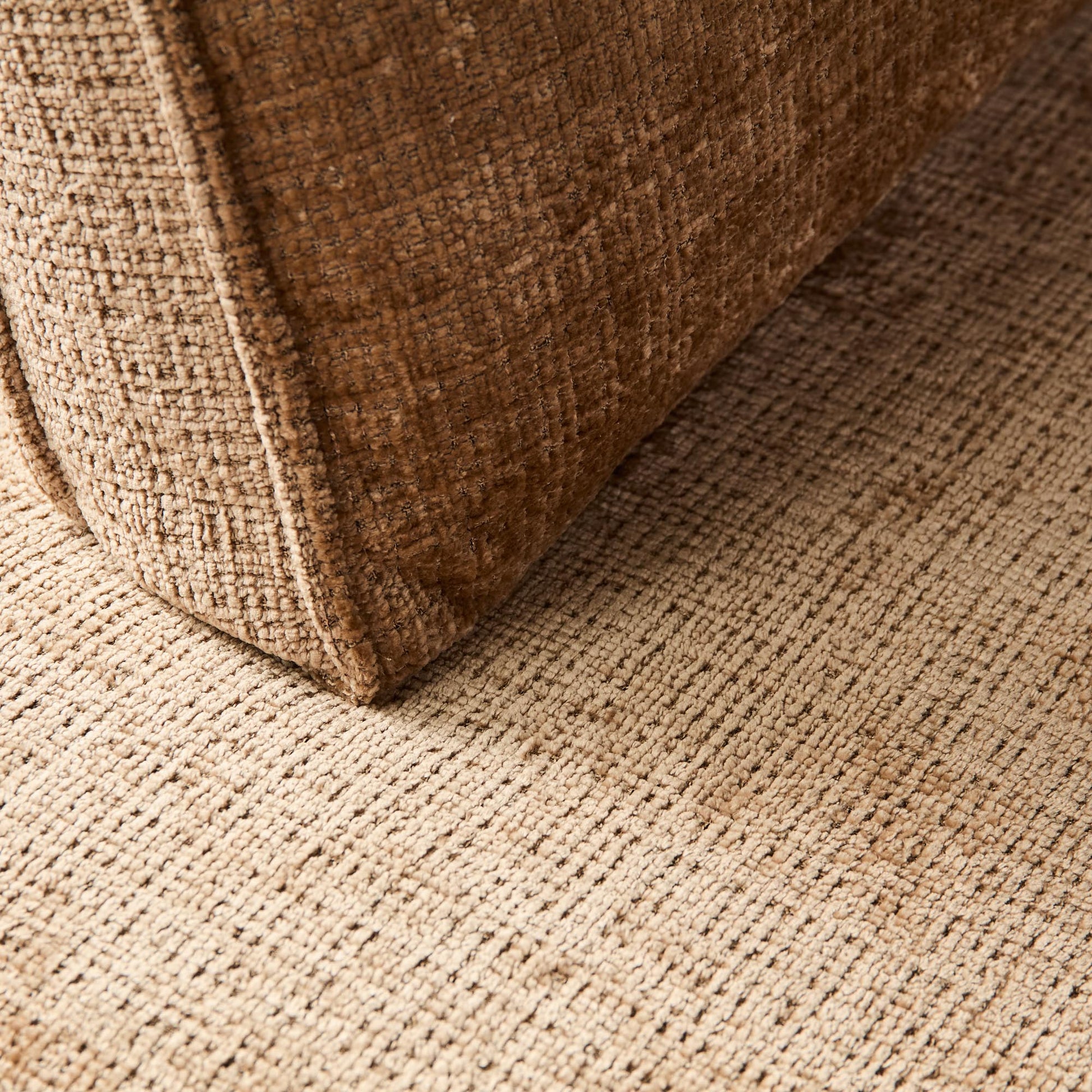 MySofa Teddy hoekbank cinnamon zijaanzicht