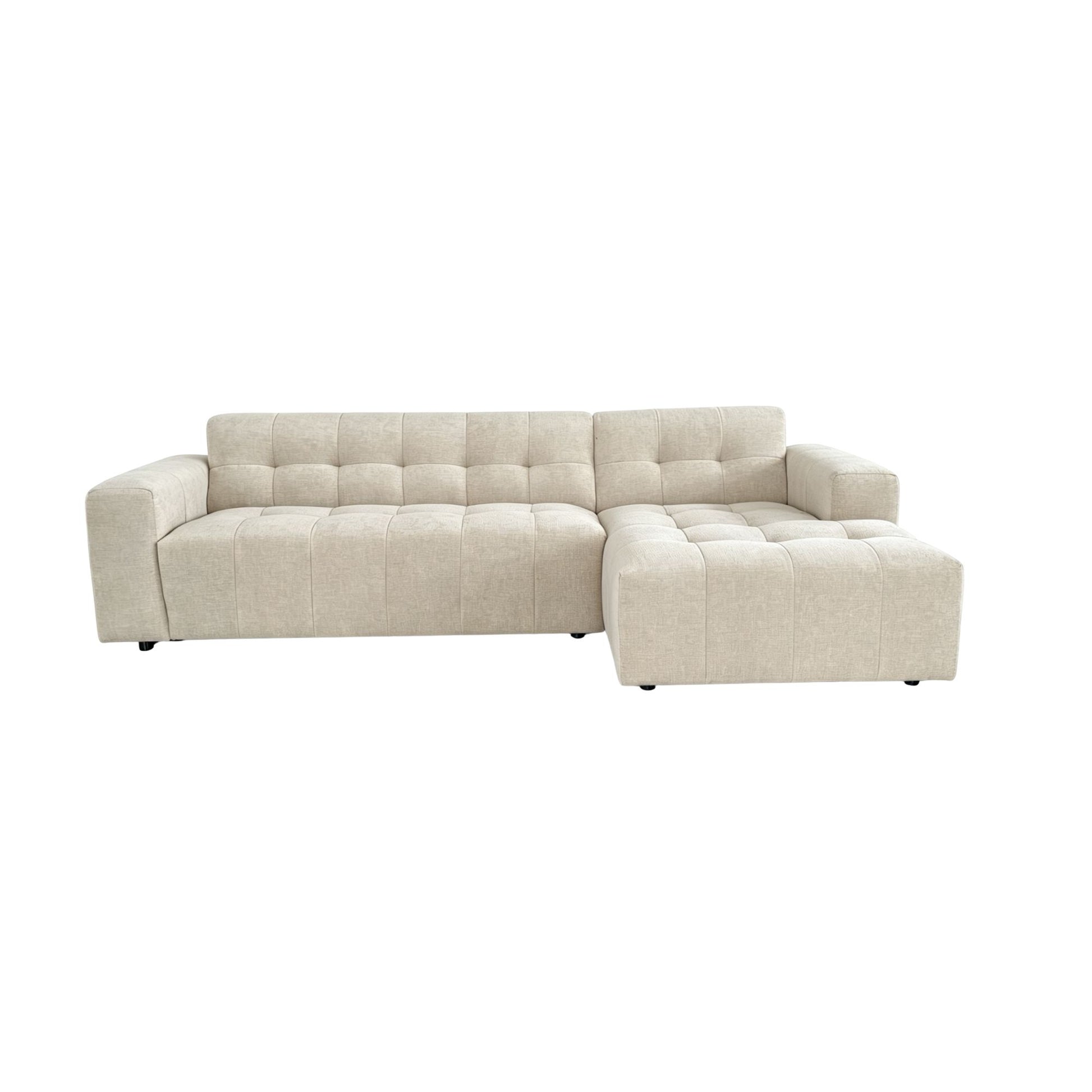 MySofa Ruby Hoekbank Beige 2,5 zits AL + Lounge R