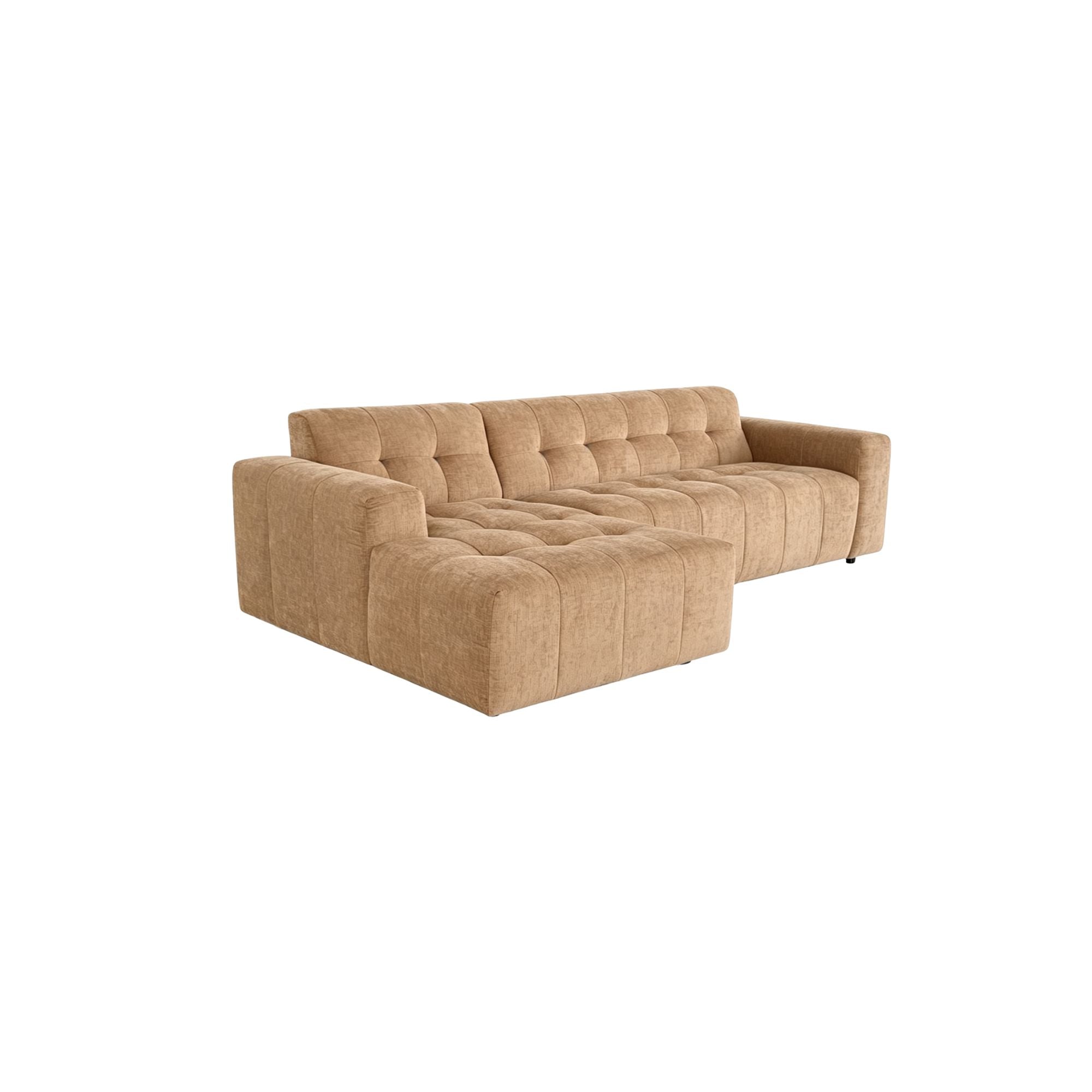 MySofa Ruby hoekbank camel zijaanzicht