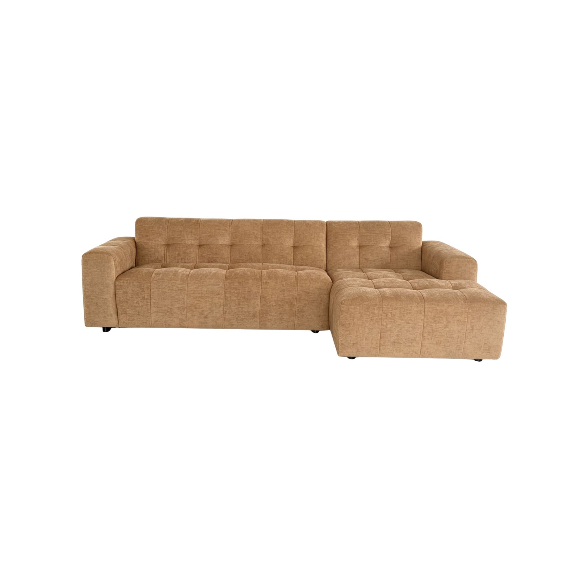 MySofa Ruby Hoekbank Camel 2,5 zits AL + Lounge R