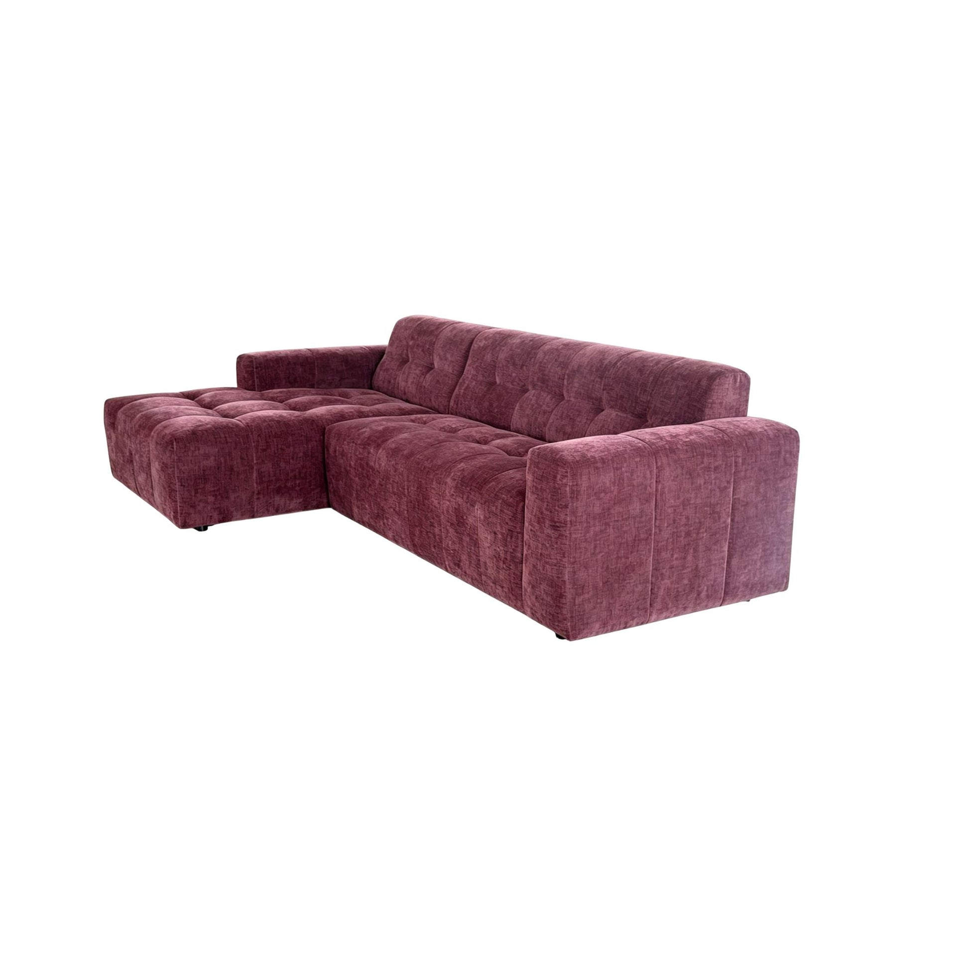 MySofa Ruby hoekbank paars zijaanzicht