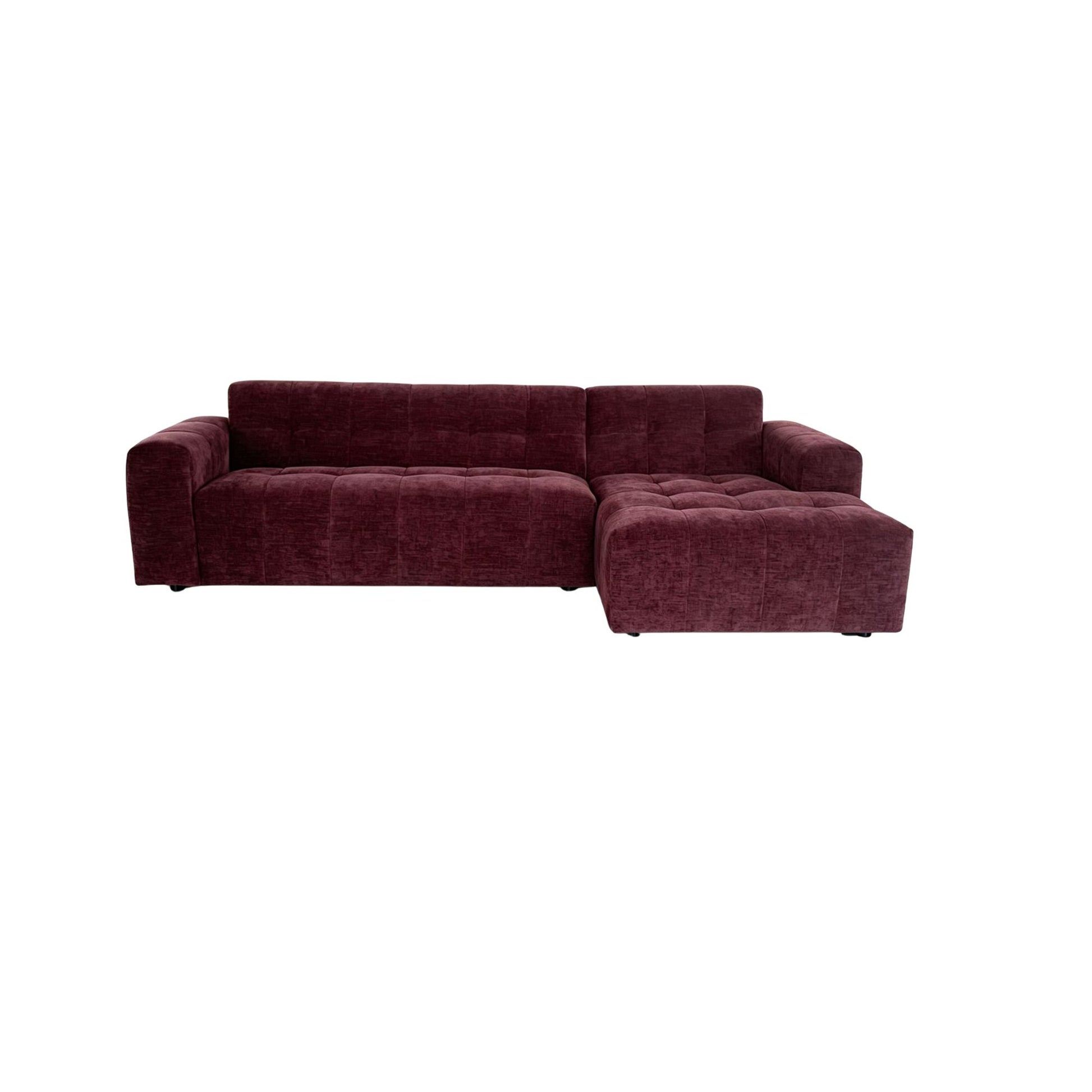 MySofa Ruby Hoekbank Paars 2,5 zits AL + Lounge R