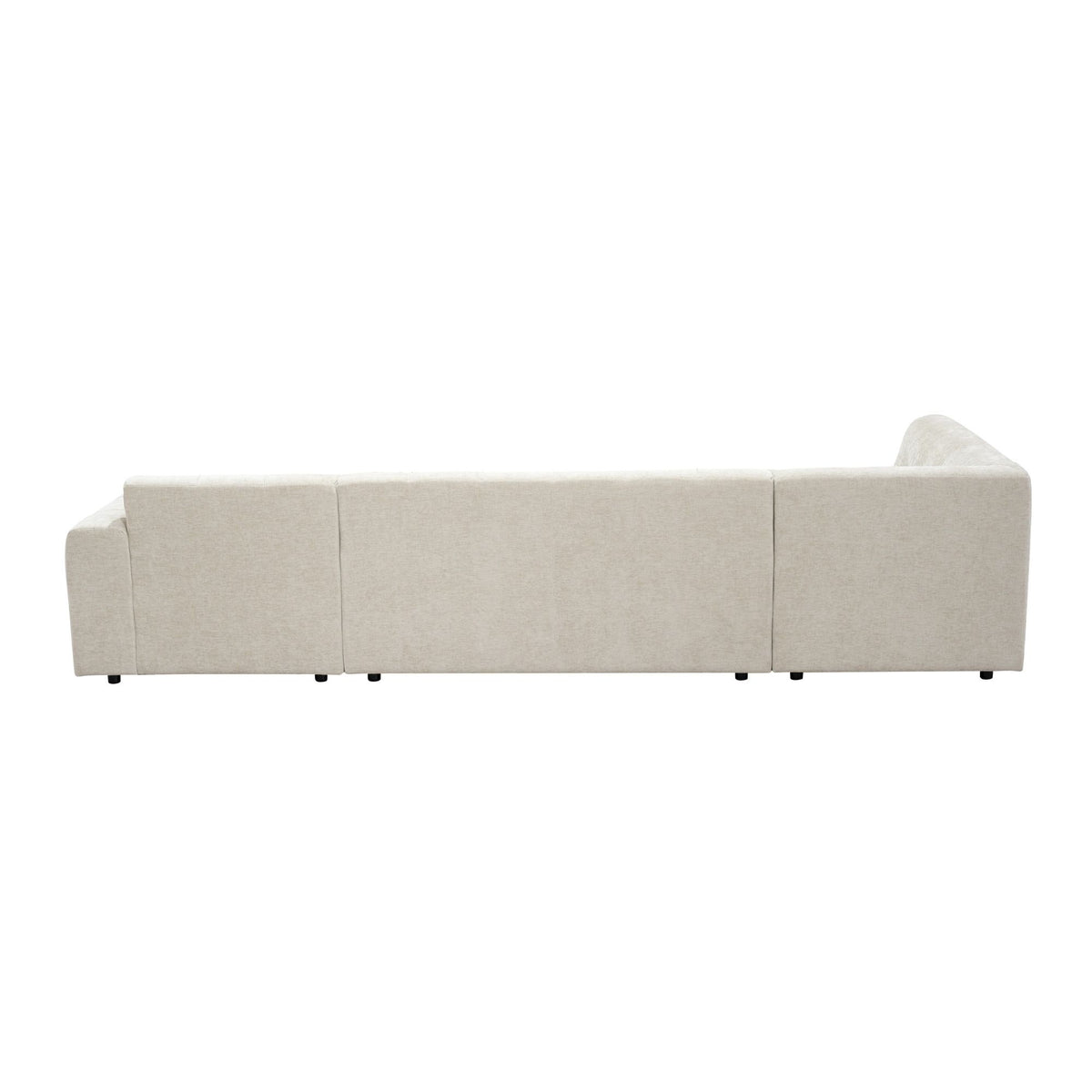 MySofa Ruby U-bank Beige Ottomane L + 2,5 + Lounge R