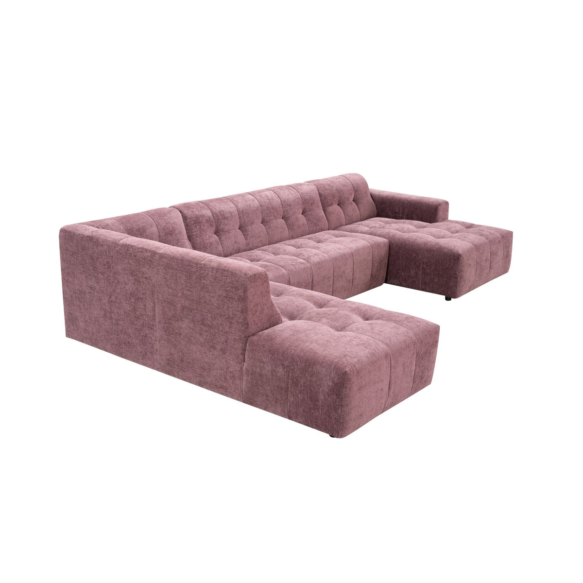 MySofa Ruby U-bank Paars Ottomane L + 2,5 + Lounge R