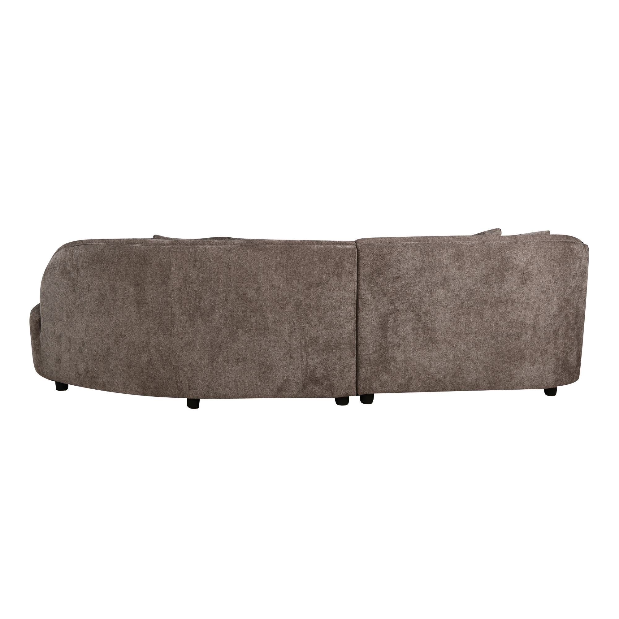 MySofa Novi Hoekbank Grijs 3-zits + Lounge Rechts 282 cm - detailfoto 3