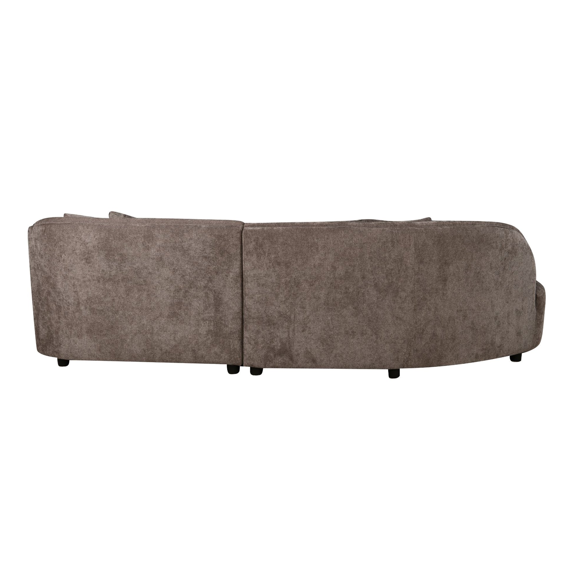 MySofa Novi Hoekbank Grijs Lounge Links + 3-zits 282 cm - detailfoto 1