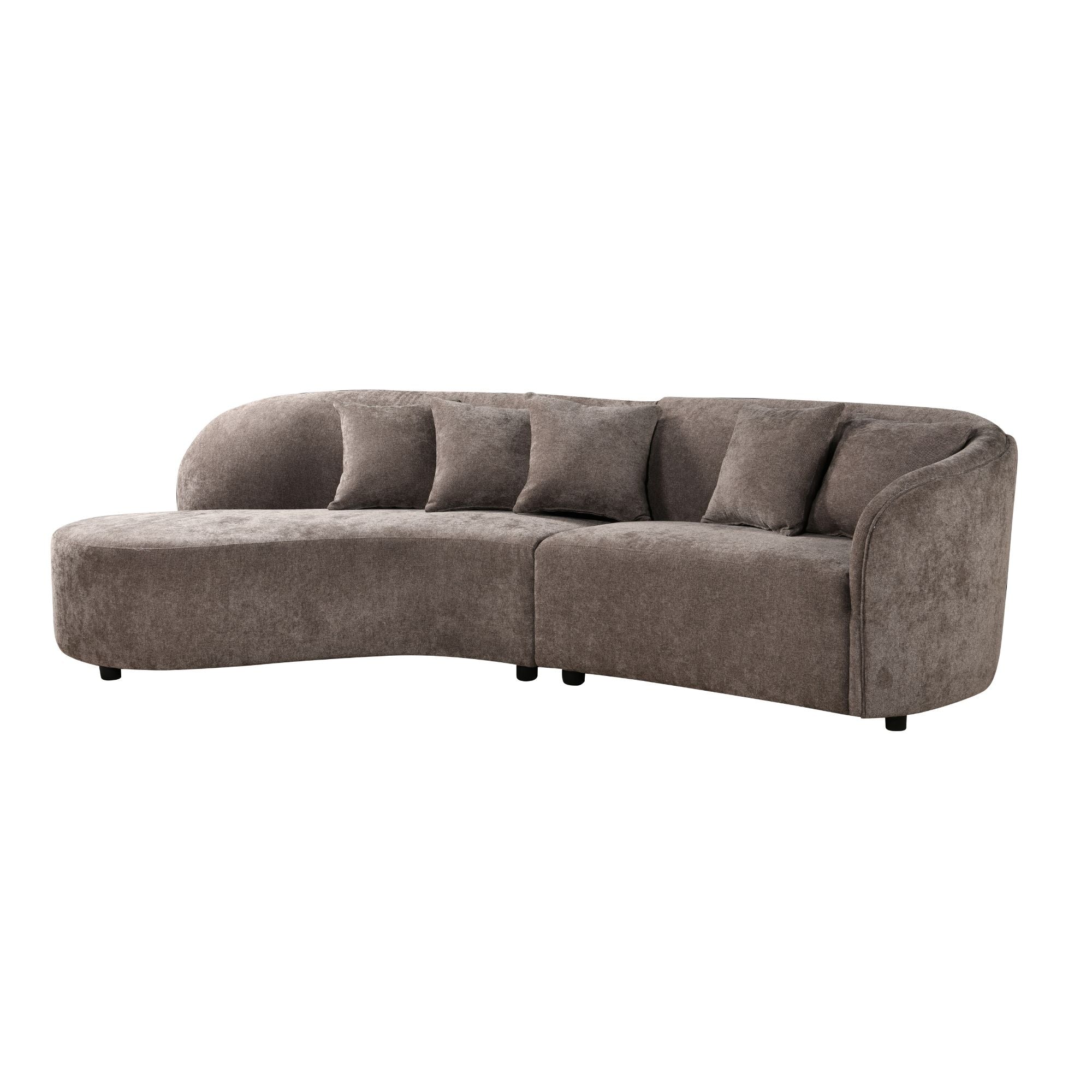 MySofa Novi Hoekbank Grijs Lounge Links + 3-zits 282 cm - detailfoto 2