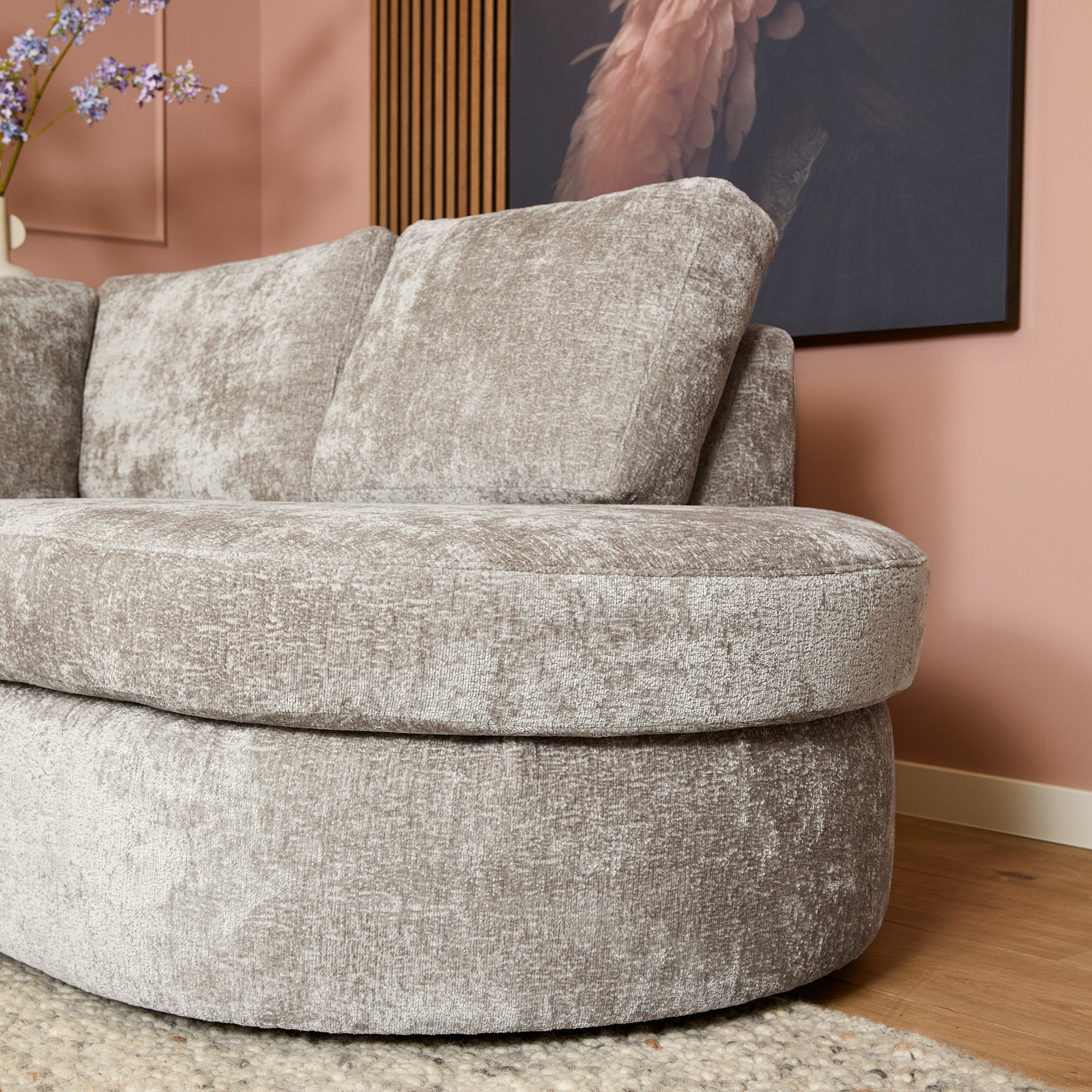 MySofa Alma Hoekbank Greige�� 2,5 zits+Divan Rechts
