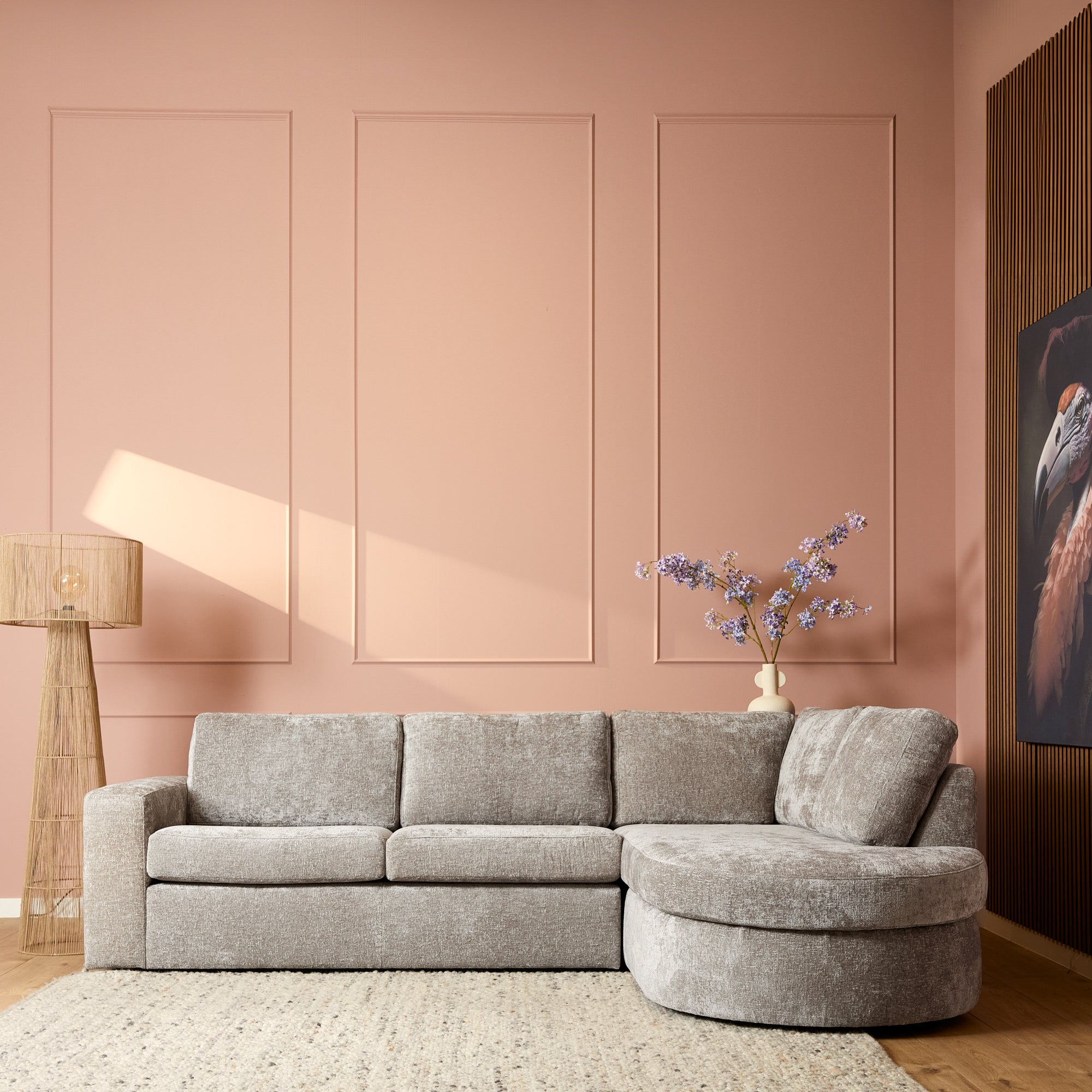 MySofa Alma Hoekbank Greige 2,5 zits + Divan Rechts
