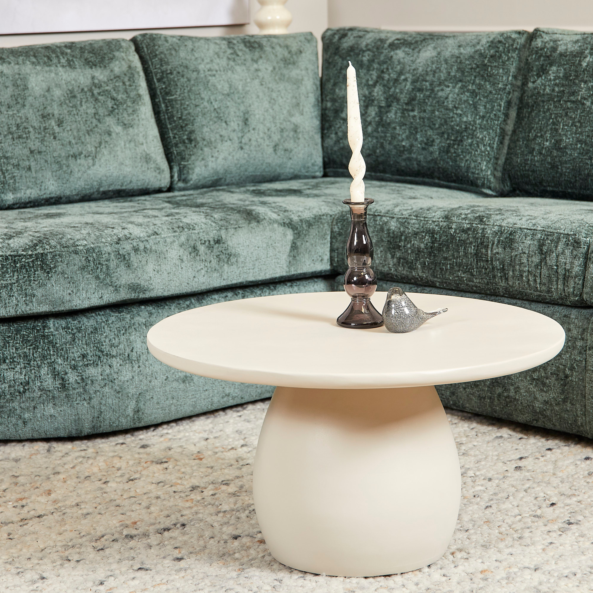 MySofa Alma Hoekbank Groen Divan Links+2,5 zits��