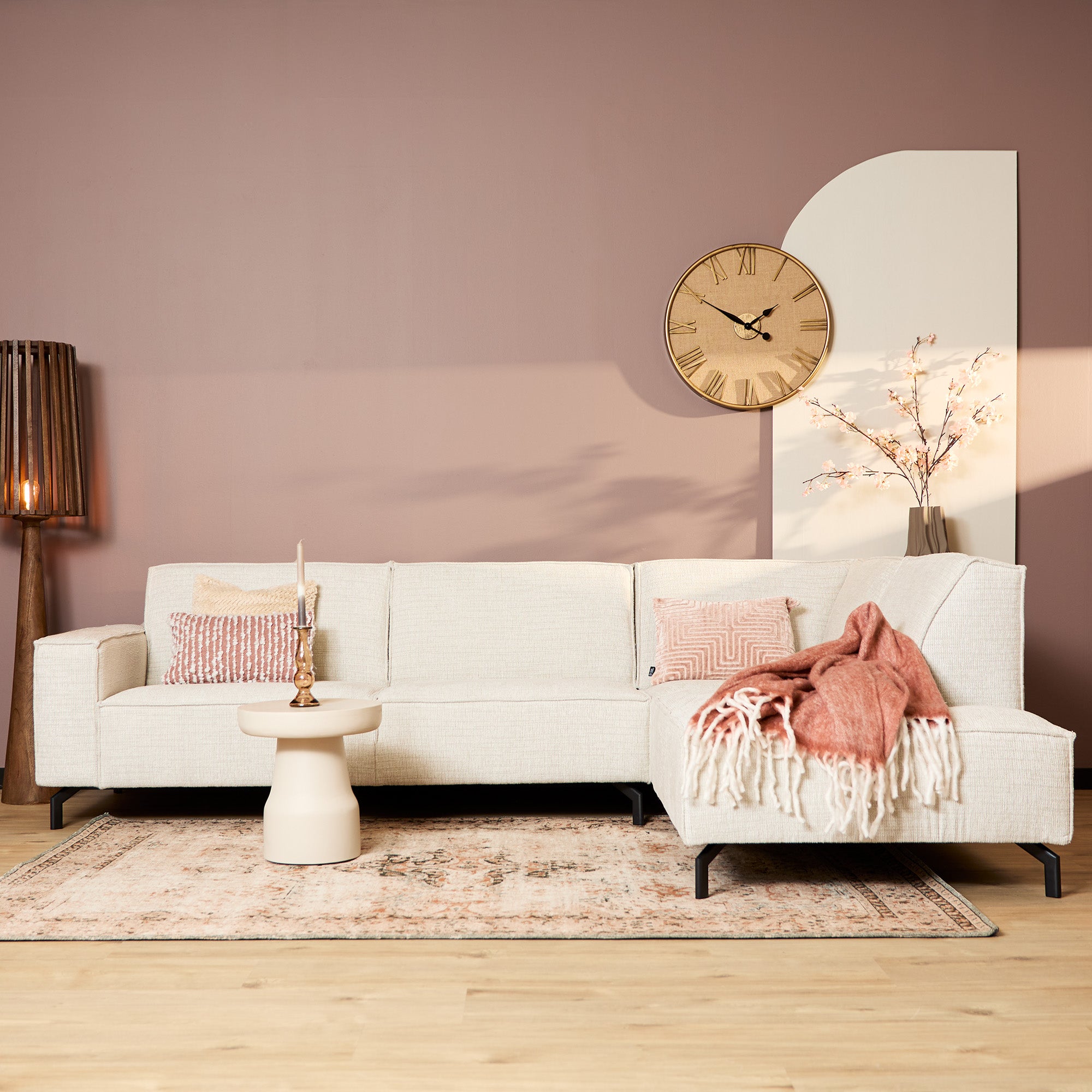 MySofa Floris | 2,5 zits + Divan Rechts | Beige | Baltimore