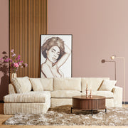 MySofa Teddy Hoekbank Beige Divan Links+2,5 zits