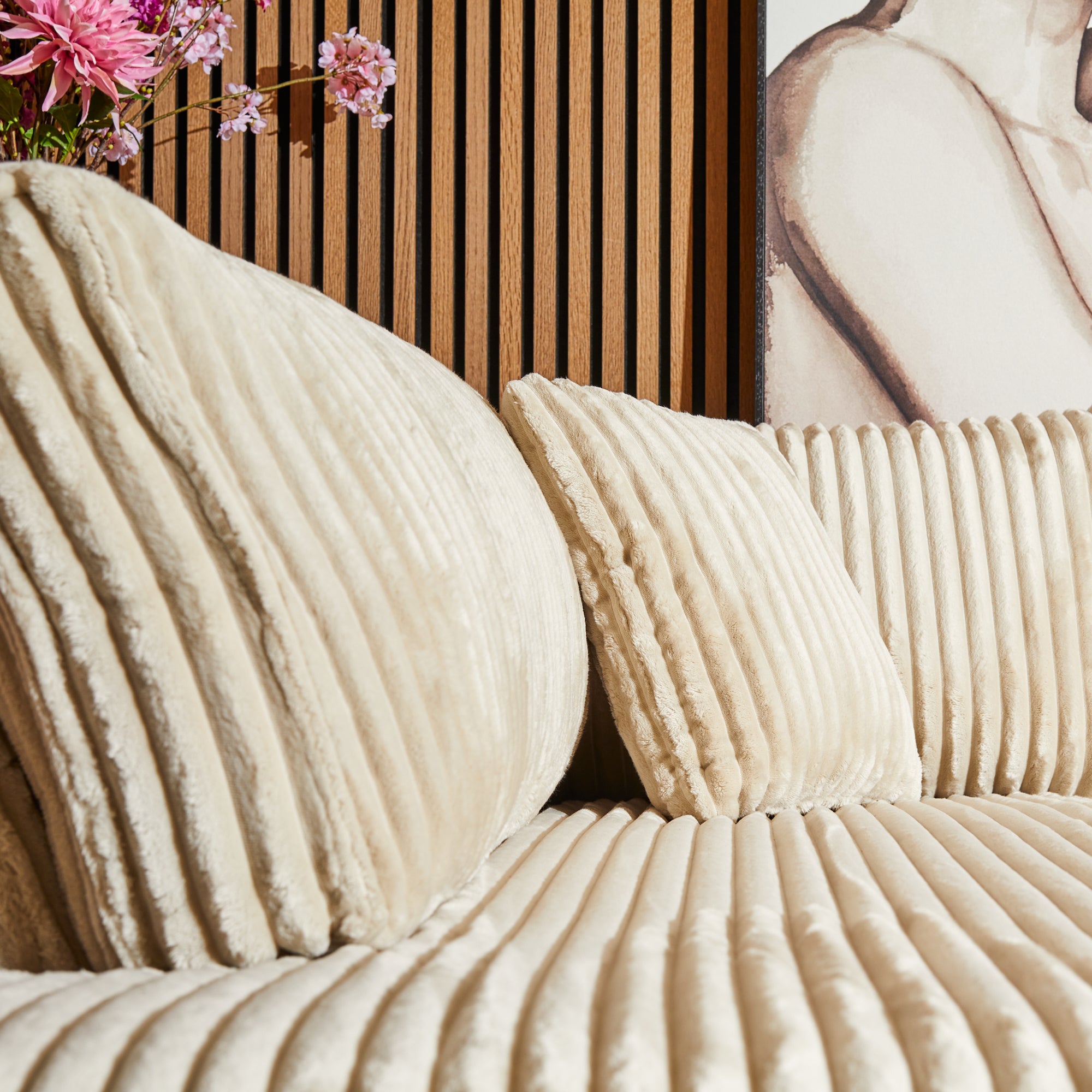 MySofa Teddy Hoekbank Beige Divan Links+2,5 zits