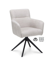 Armstoel Maeve Stof Mito Natural Leg Black 360° Return-system