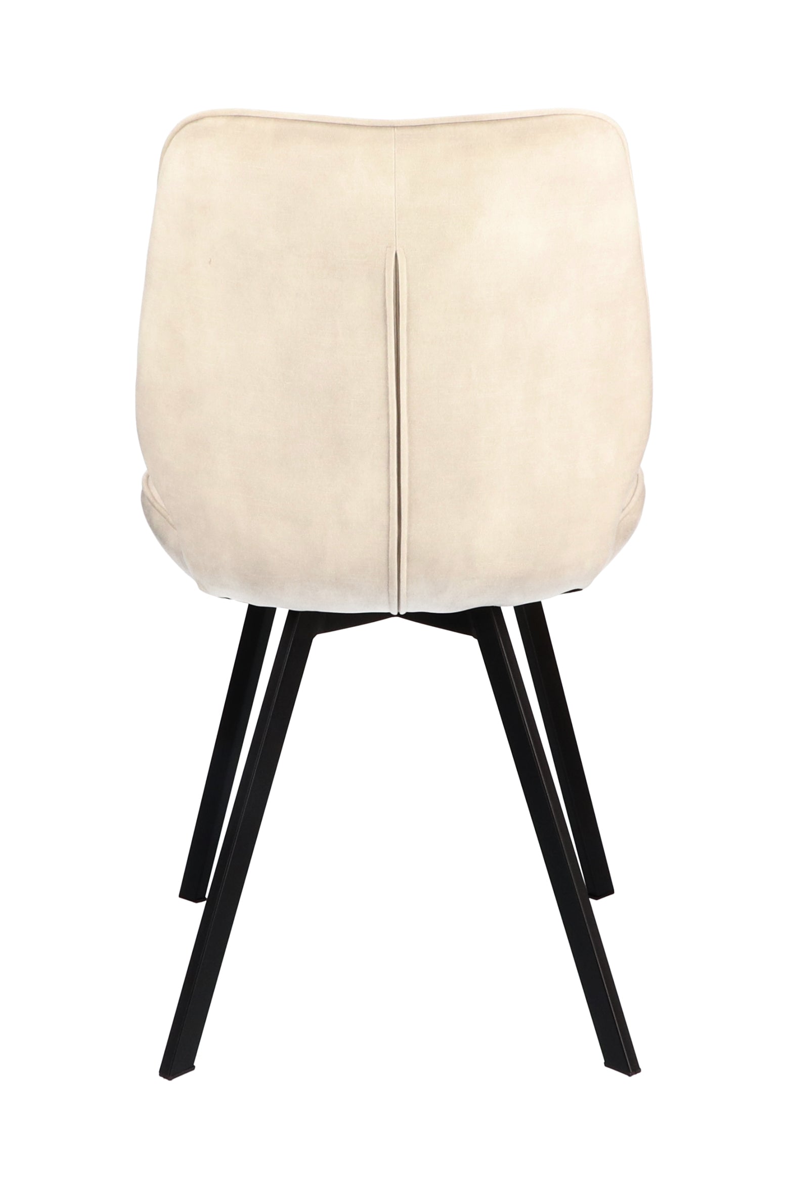 Eetkamerstoel May Stof Adore Linen Leg Black
