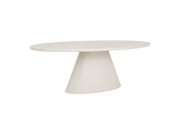 Ovale eettafel Mello – Wit – 240 x 120 x 77 cm | Tower Living