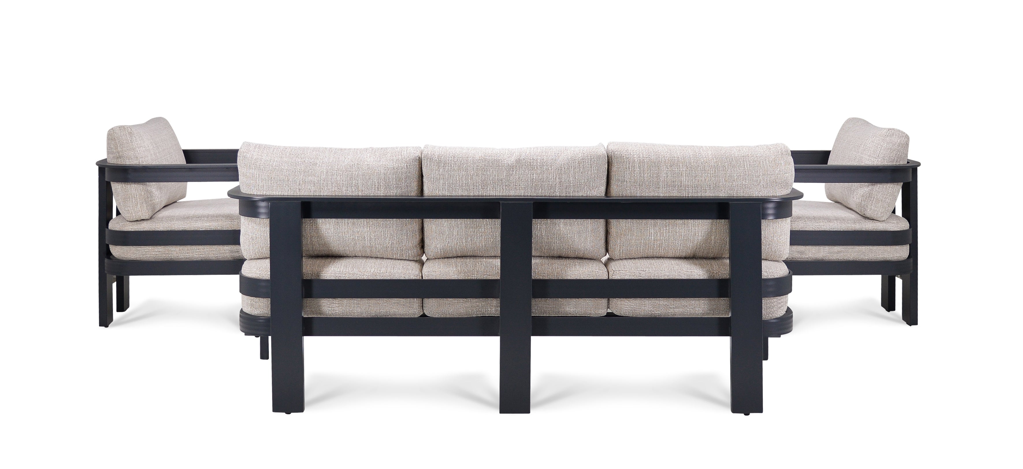 Loungeset Monaco Color Brown Quick Dry / Olefin Aluminum Frame Powder Coated