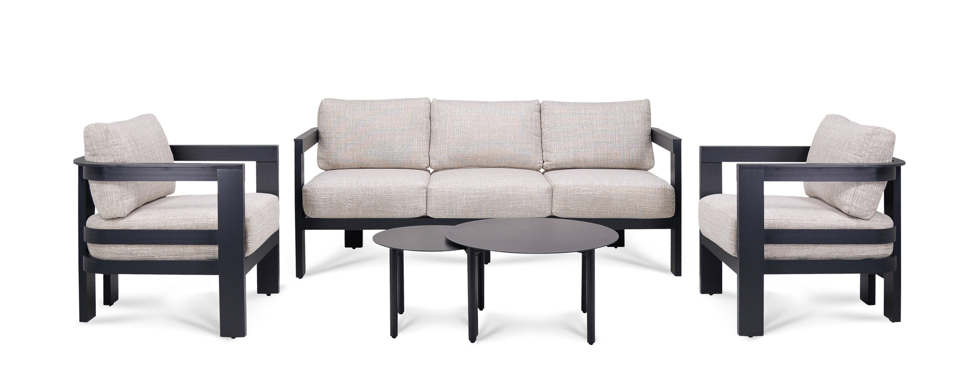 Loungeset Monaco Color Brown Quick Dry / Olefin Aluminum Frame Powder Coated
