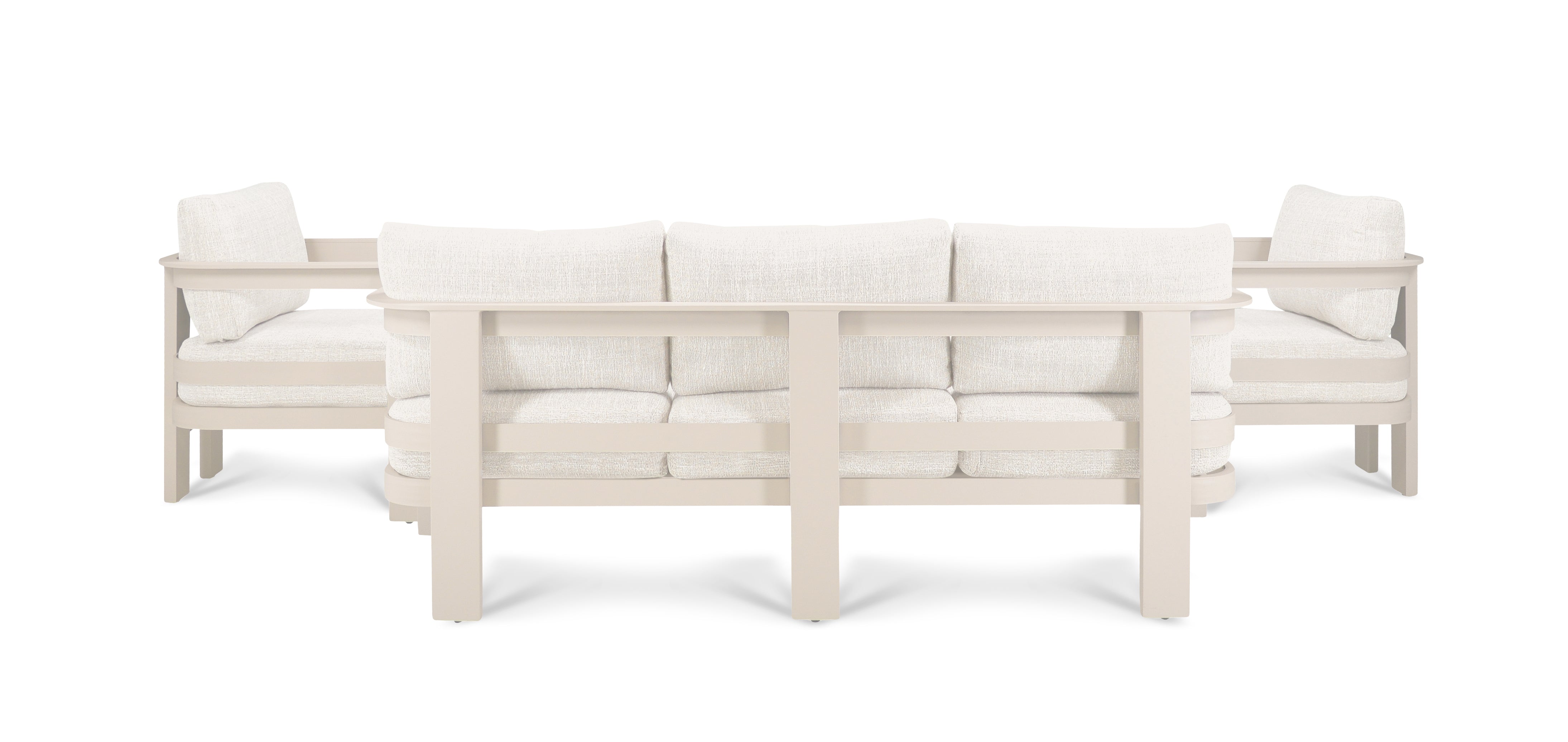 Loungeset Monaco Color Creme Quick Dry / Olefin Aluminum Frame Powder Coated