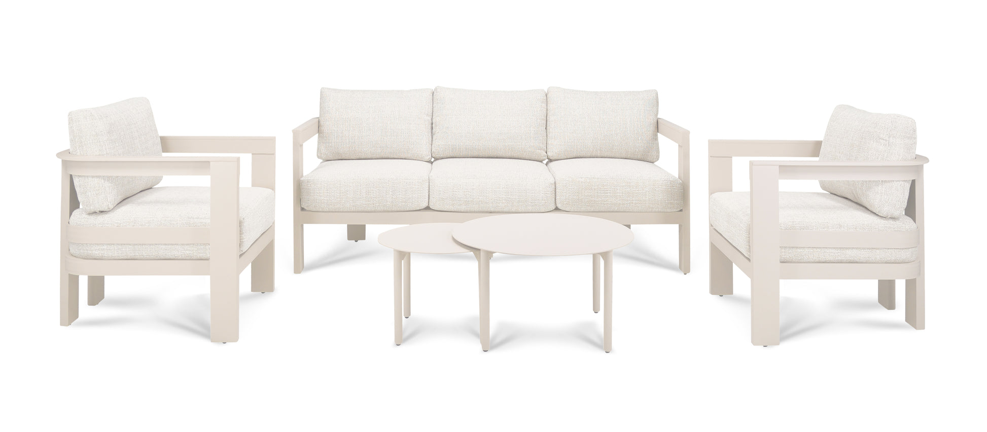 Loungeset Monaco Color Creme Quick Dry / Olefin Aluminum Frame Powder Coated