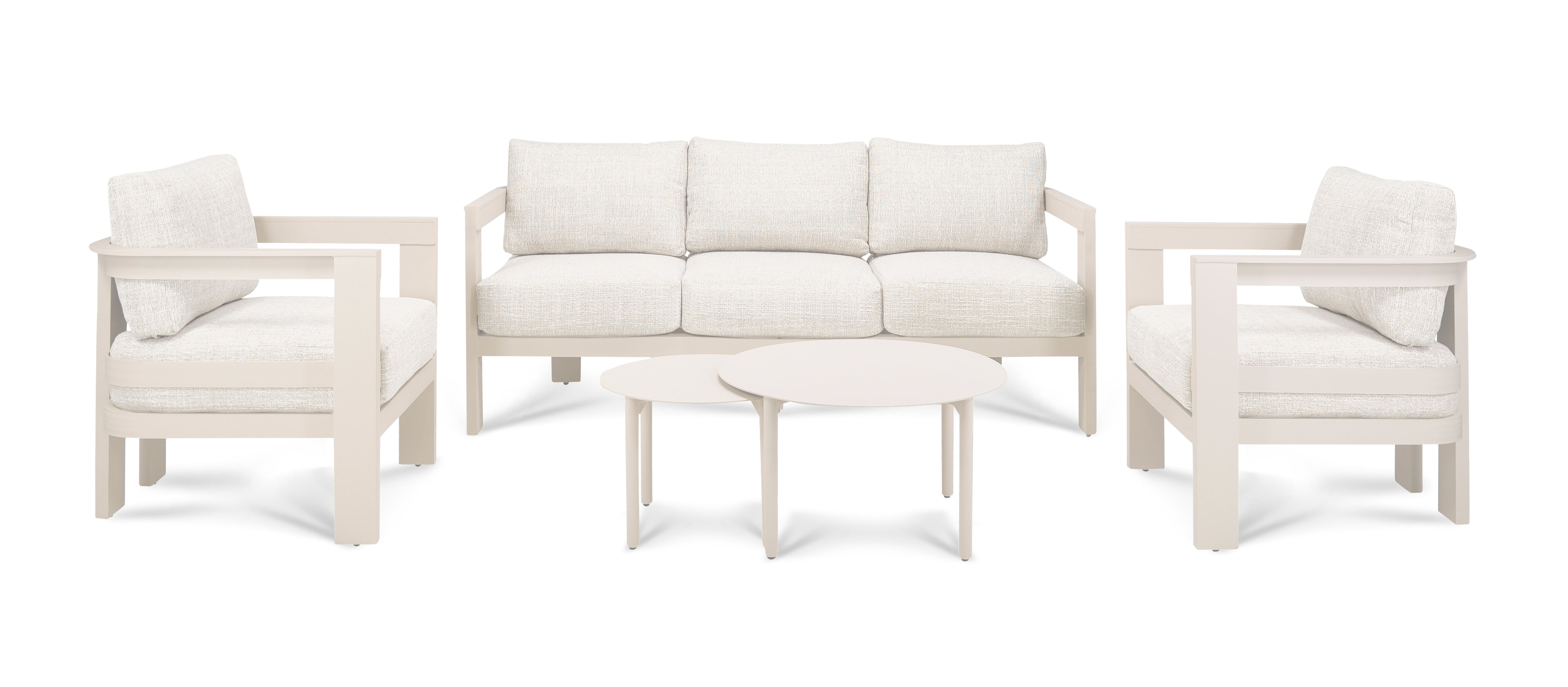 Loungeset Monaco Color Creme Quick Dry / Olefin Aluminum Frame Powder Coated