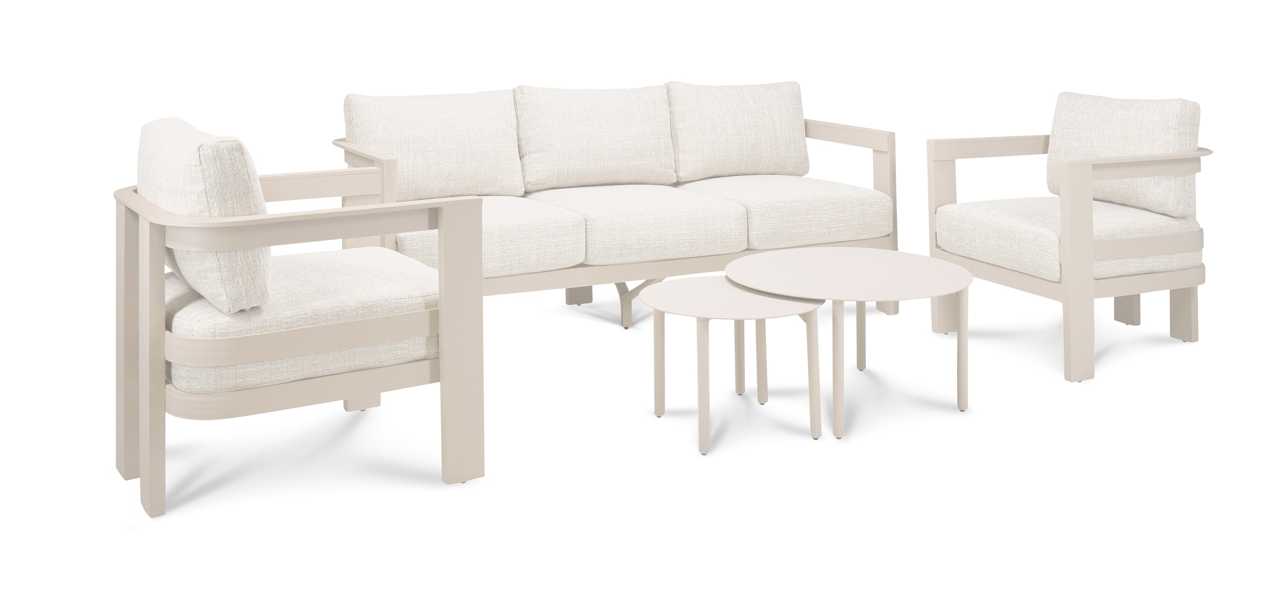 Loungeset Monaco Color Creme Quick Dry / Olefin Aluminum Frame Powder Coated