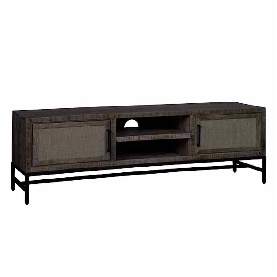 TV-Meubel – Carini – Zwart – 160 x 50 cm – Tower Living