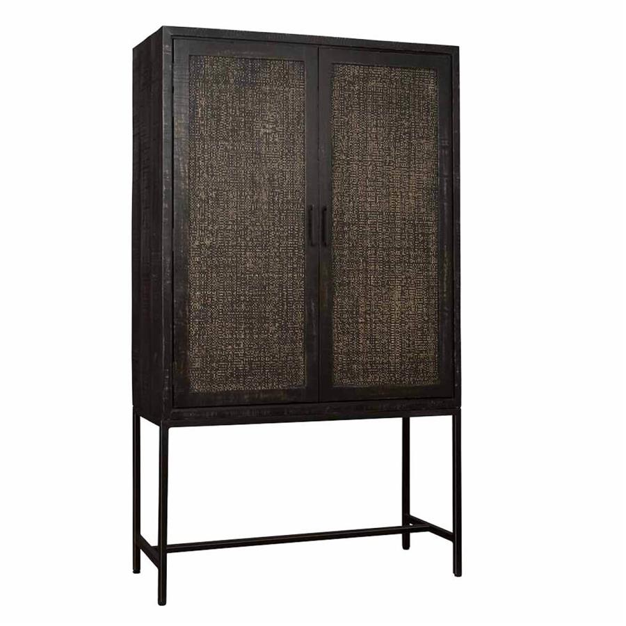 Opbergkast – Carini – Zwart – 110 x 190 cm – Tower Living