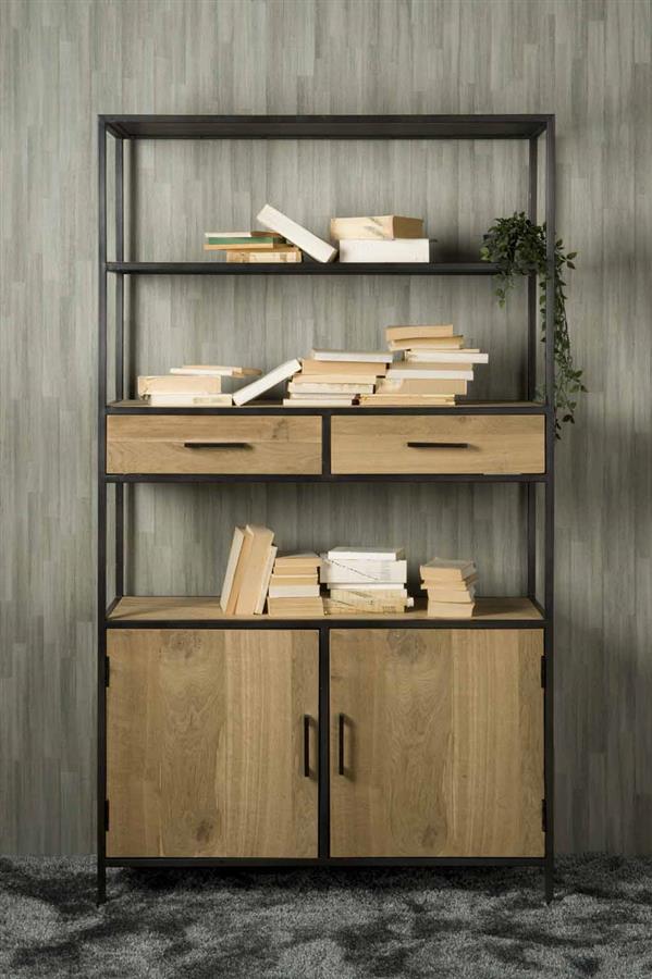 Opbergkast – Luna – Bruin – 115 x 200 cm – Tower Living