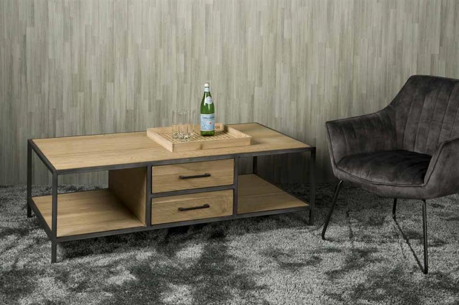 Salontafel – Luna – Bruin – 135 x 75 x 45 cm – Tower Living