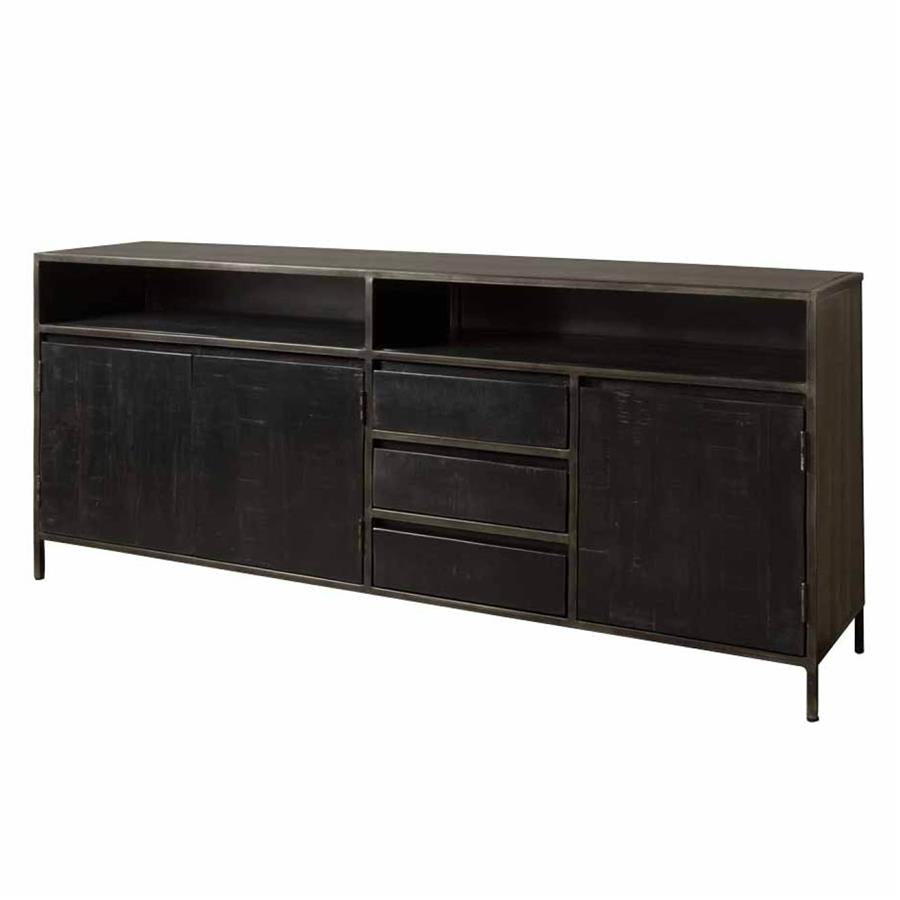 Dressoir – Paterno – Zwart – 200 x 85 cm – Tower Living