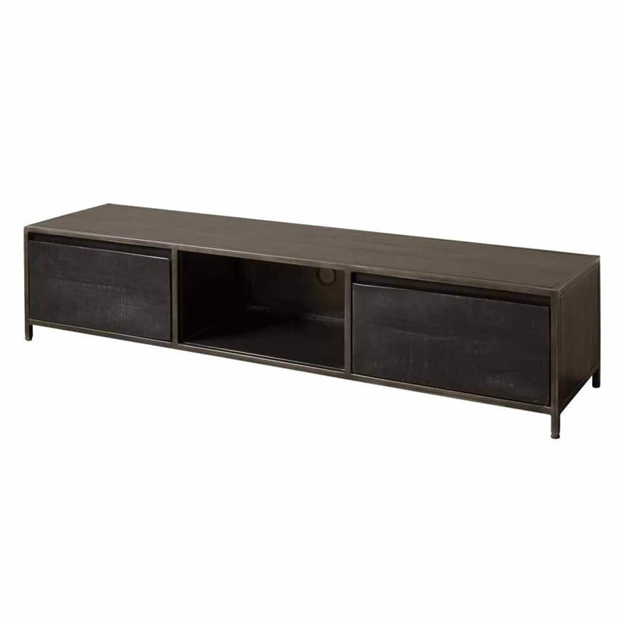 TV-Meubel – Paterno – Zwart – 180 x 38 cm – Tower Living