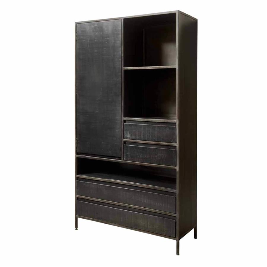 Opbergkast – Paterno – Zwart – 100 x 190 cm – Tower Living