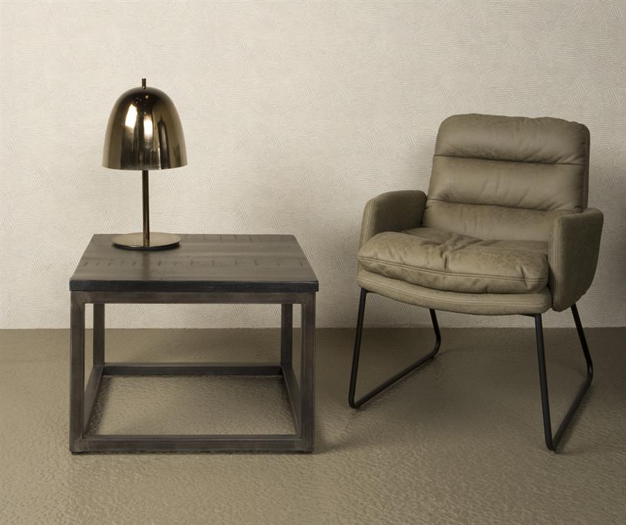Bijzettafel – Paterno – Zwart – 60 x 60 x 45 cm – Tower Living