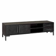 TV-meubel Ziano – Zwart – 185 x 50 cm | Tower Living