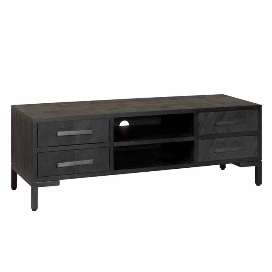 TV-Meubel – Ziano – Zwart – 145 x 50 cm – Tower Living