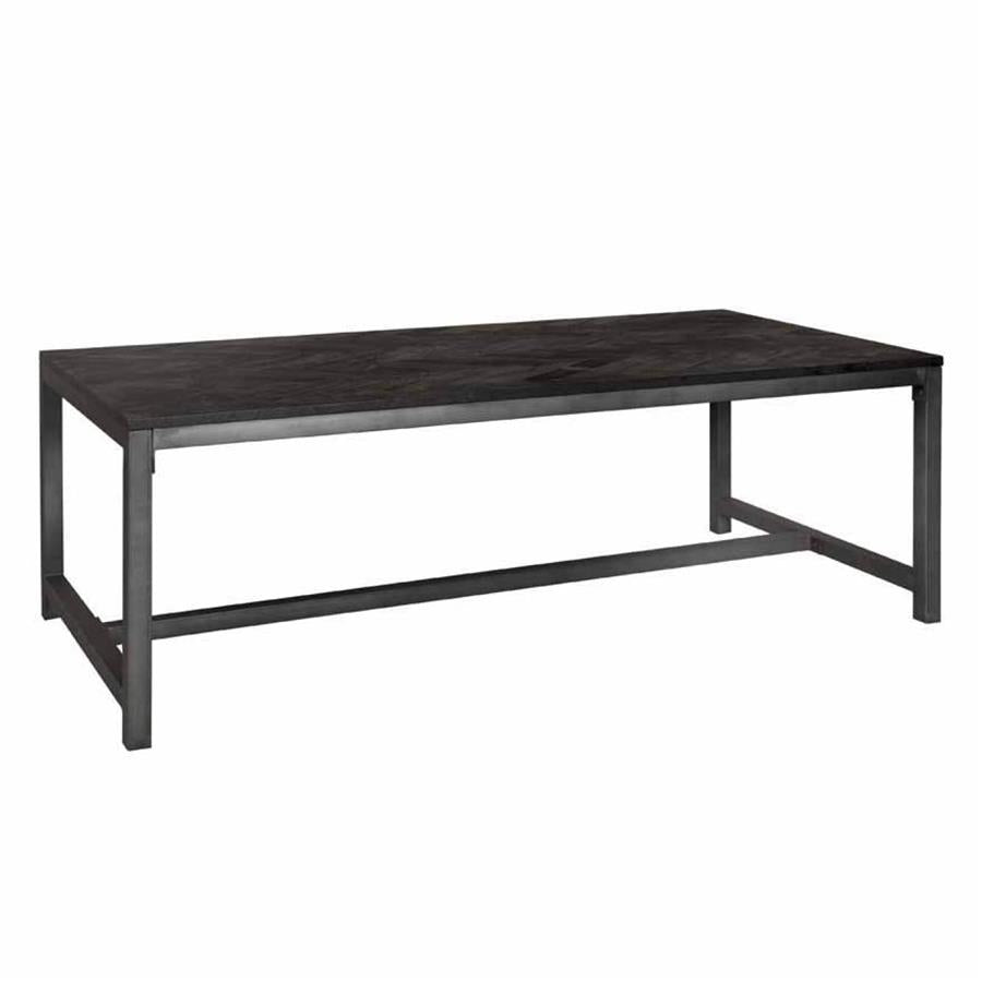 Eetkamertafel – Ziano – Zwart – 240 x 100 x 76 cm – Tower Living