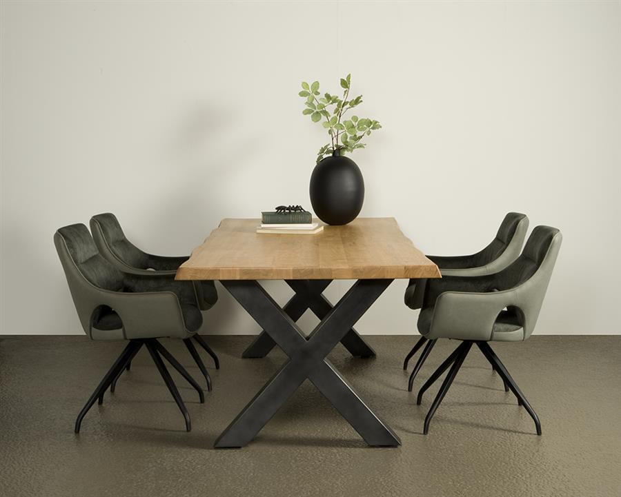 Eetkamertafel – Xara – Naturel – 200 x 100 x 78 cm – Tower Living