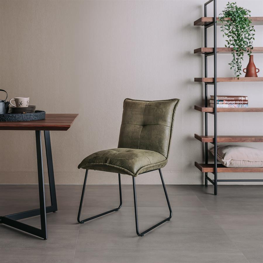 Eetkamerstoel – Seda – Groen – Tower Living