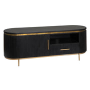 TV-meubel Rivello – Zwart – 150 x 45 x 55 cm | Tower Living