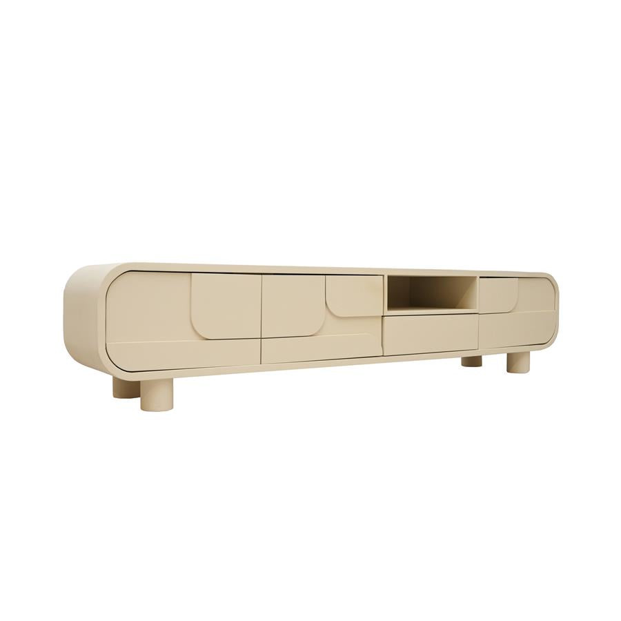 TV-Meubel – Alviano – Beige – 210 x 45 cm – Tower Living