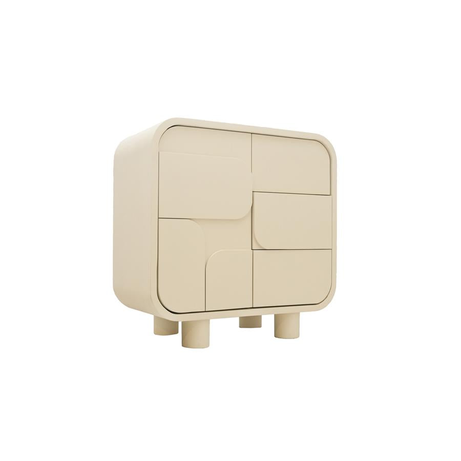 Opbergkast – Alviano Opbergkastje – Beige – 80 x 80 cm – Tower Living